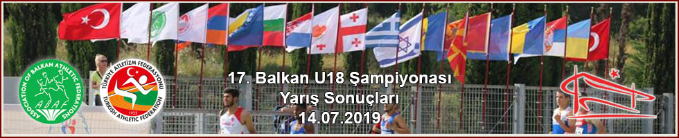 Balkan U18 Sonuçlar 13.07.2019